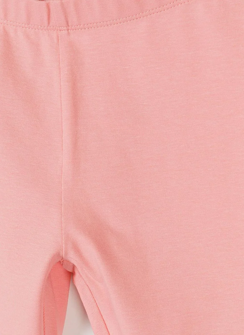 MINOTI Girls 5-pack pastel leggings pink coral grey marl